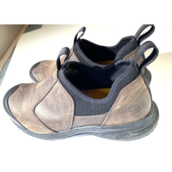 Keen Utility Mens Slip On Work Boots Light Brown Color Leather Size 11.5 main image 13